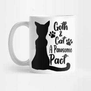 Goth & Cat: A Pawsome Pact Mug